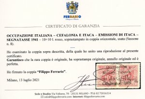 EMISSIONI DI ITACA SEGNATASSE 1941 ... 