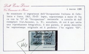 EMISSIONI DI ITACA SEGNATASSE 1941 ... 