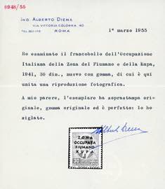 ZONA FIUMANO KUPA 1941 - 30 din. ... 