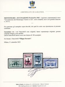 MONTENEGRO 1942 - Legionari, ... 