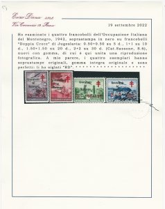 MONTENEGRO 1942 - Croce Rossa, ... 