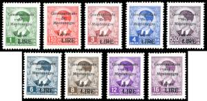 MONTENEGRO 1942 - Soprastampati in ... 