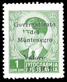 MONTENEGRO 1942 - 1 d., ... 