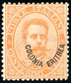 1893 - 20 cent. Umberto I, soprastampa ... 