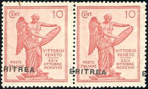 1922 - 10 cent. Vittoria, soprastampa ... 