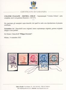 1928/29 - Soprastampati, serie ... 