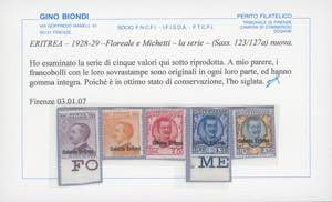 1928/29 - Soprastampati, serie ... 