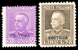 1928/29 - Parmeggiani soprastampati, serie ... 