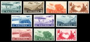 POSTA AEREA 1936 - Soggetti africani, serie ... 