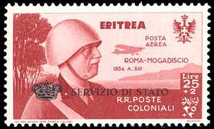SERVIZIO AEREO 1934 - 25 + 2 lire Coroncina ... 