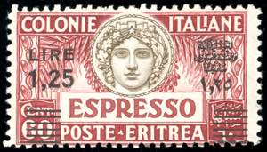 ESPRESSI 1935 - 1,25 lire su 60 cent., dent. ... 