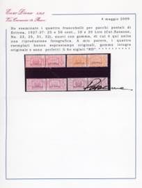 PACCHI POSTALI 1927/37 - Fascio al ... 