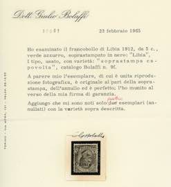 1912 - 5 cent. Leoni, soprastampa ... 