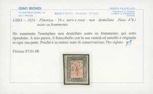 1924 - 10 cent. Pittorica, non ... 