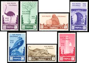 1933 - VII Fiera di Tripoli, serie completa ... 