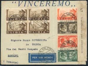 1941 - 5 cent., 10 cent., quattro esemplari, ... 