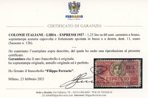 ESPRESSI 1927 - 1,25 lire su 60 ... 