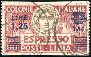 ESPRESSI 1936 - 1,25 lire su 60 cent., dent. ... 