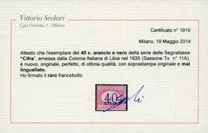 SEGNATASSE 1930 - 40 lire ... 