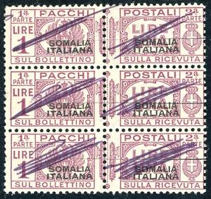 PACCHI POSTALI 1940 - 1 lira fasci al ... 