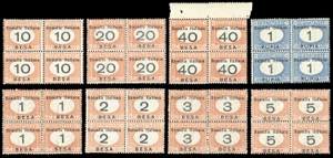 SEGNATASSE 1923 - Cifre in nero e moneta ... 