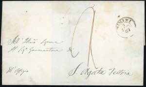 1857 - 1 baj verde grigiastro (2), ... 