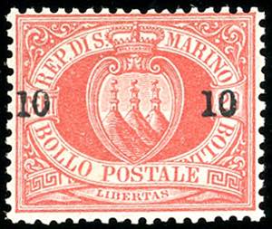 1892 - 10 cent. su 10 cent. (11), ottima ... 