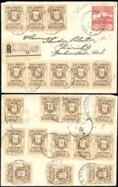 1911 - 1 cent. Stemma, fondo giallo, venti ... 