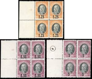 1927 - Onofri soprastampati, serie completa ... 