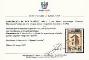 1943 - 5 cent. soprastampa ... 