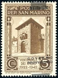 1943 - 5 cent. soprastampa Governo ... 