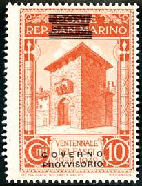 1943 - 10 cent. soprastampa Governo ... 