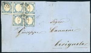 1862 - 2 grana azzurro (20b), ... 