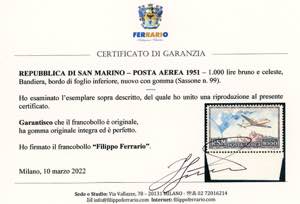 1951 - 1.000 lire Bandiera (99), ... 