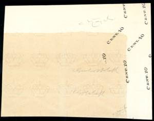 1946 - 10 cent., carta bianca, ... 