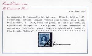 1934 - 1,30 lire su 1,25 lire ... 