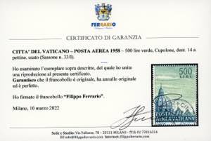 1958 - 500 lire Cupolone, dent. 14 ... 