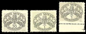 1946 - Carta grigia, righe larghe, serie ... 