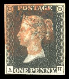 GRAN BRETAGNA 1840 - 1 p. Penny black, AH ... 