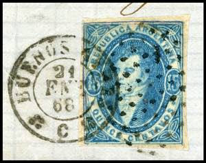 ARGENTINA 1867 - 15 cent. ... 