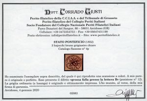 STATO PONTIFICIO 1852 - 3 baj, ... 