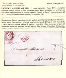 1861 - 5 grana carminio (21f), ... 