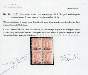 REGNO DITALIA 1921/1928 - Piccolo ... 