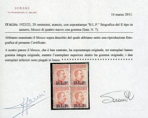 REGNO DITALIA 1921/1928 - Piccolo ... 