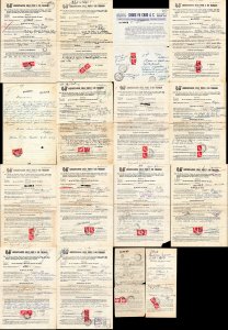 REGNO DITALIA 1943 - Quattordici moduli di ... 