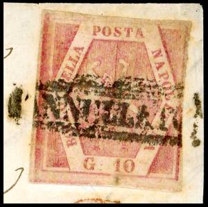 1861 - 10 grana carminio rosa, II ... 