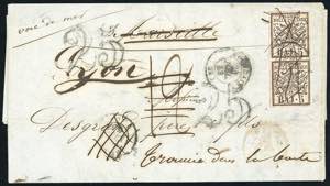 1853 - Lettera scritta a Parma 24/8/1853 e ... 