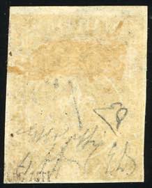 1853 - 5 cent. giallo arancio (6), ... 