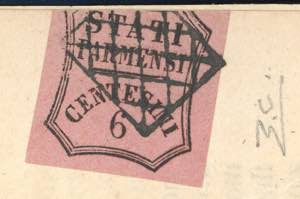 SEGNATASSE PER GIORNALI 1858 - 6 ... 