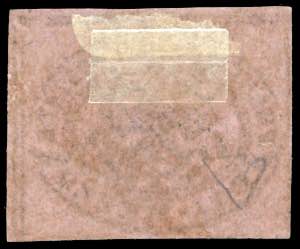 1852 - 1/2 baj lilla rosa (1d), ... 